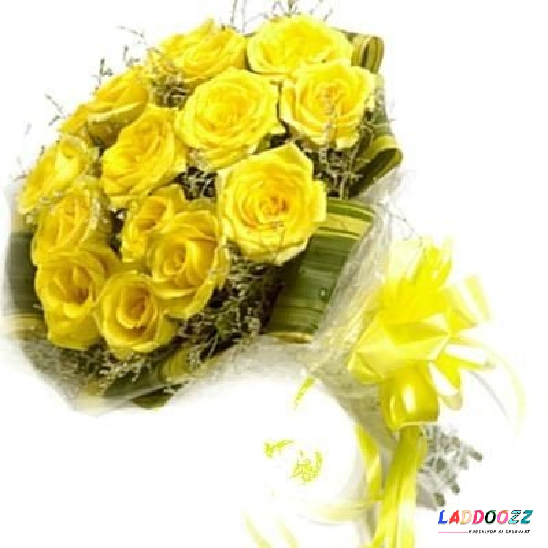 Yellow Roses Bouquet Fresh Flowers